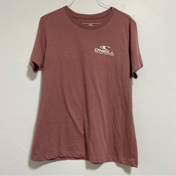 O'Neill Surf Shop Santa Cruz Women's Pink T Shirt M Short Sleeve Cotton/Poly - Picture 1 of 5